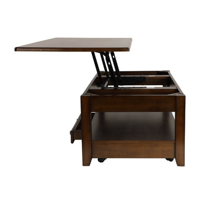 Ballwin Dark Cherry Lift Top Cocktail Table - 3256RF-30 - Bien Home Furniture &amp; Electronics