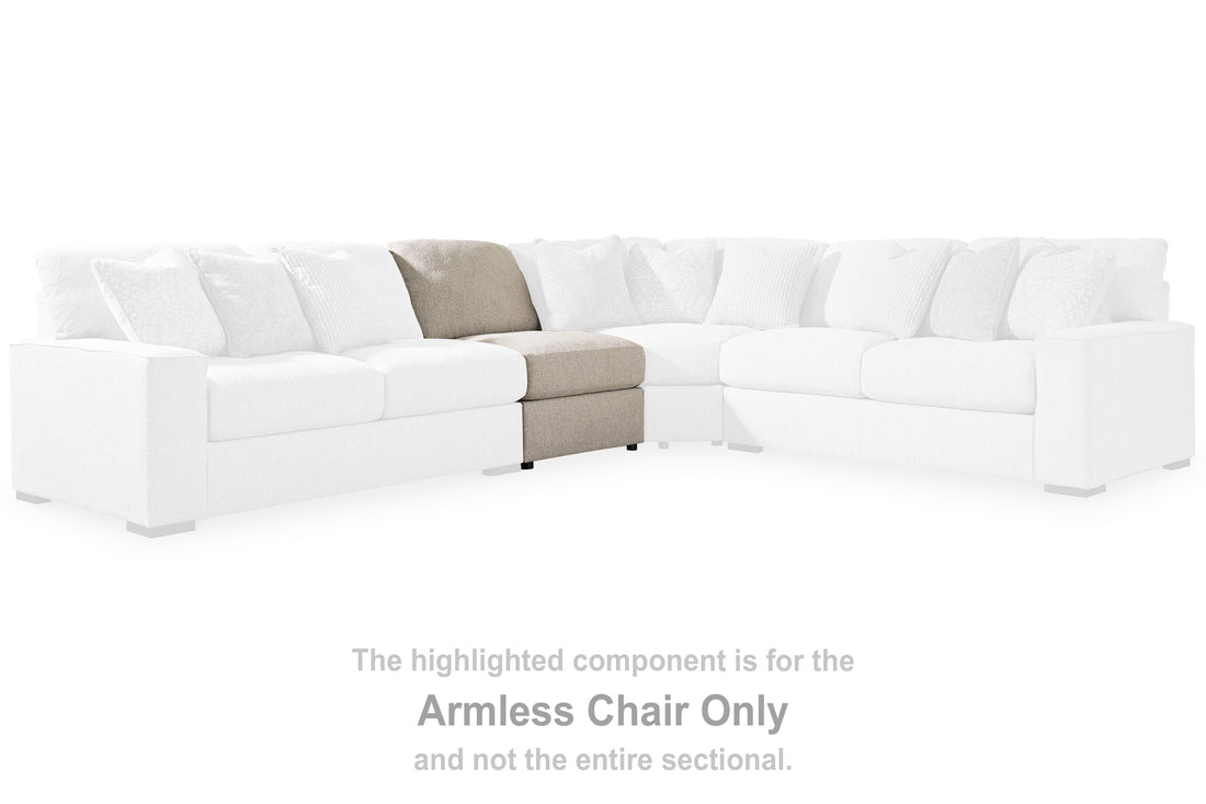 Ballyton Sand Armless Chair - 2510246 - Bien Home Furniture &amp; Electronics