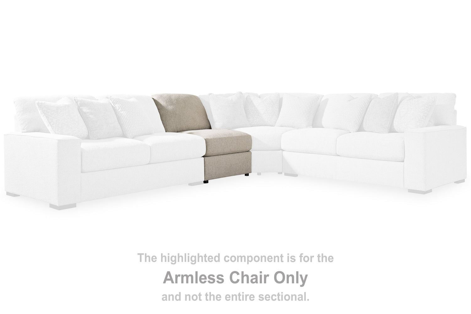 Ballyton Sand Armless Chair - 2510246 - Bien Home Furniture &amp; Electronics