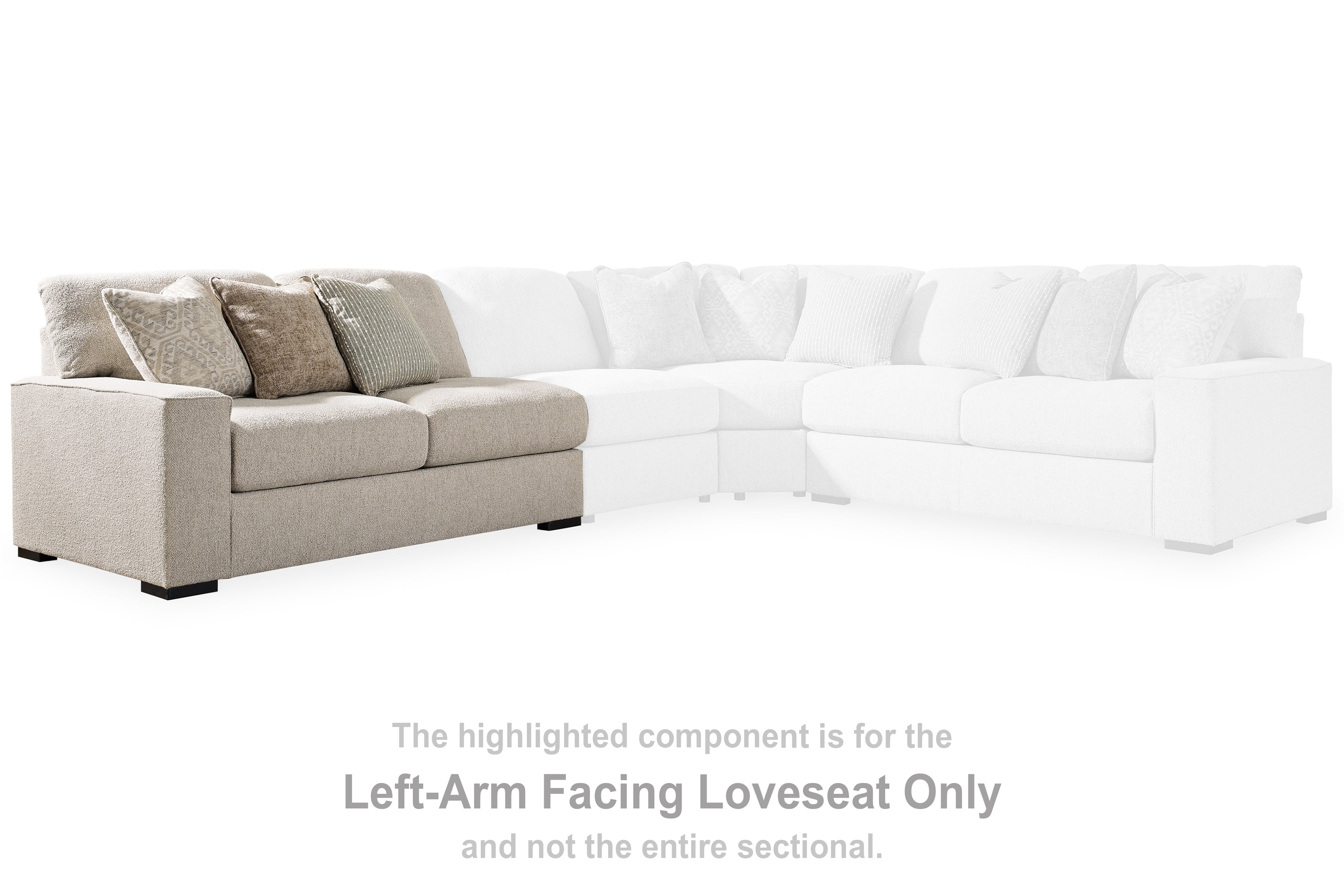 Ballyton Sand Left-Arm Facing Loveseat - 2510255 - Bien Home Furniture &amp; Electronics