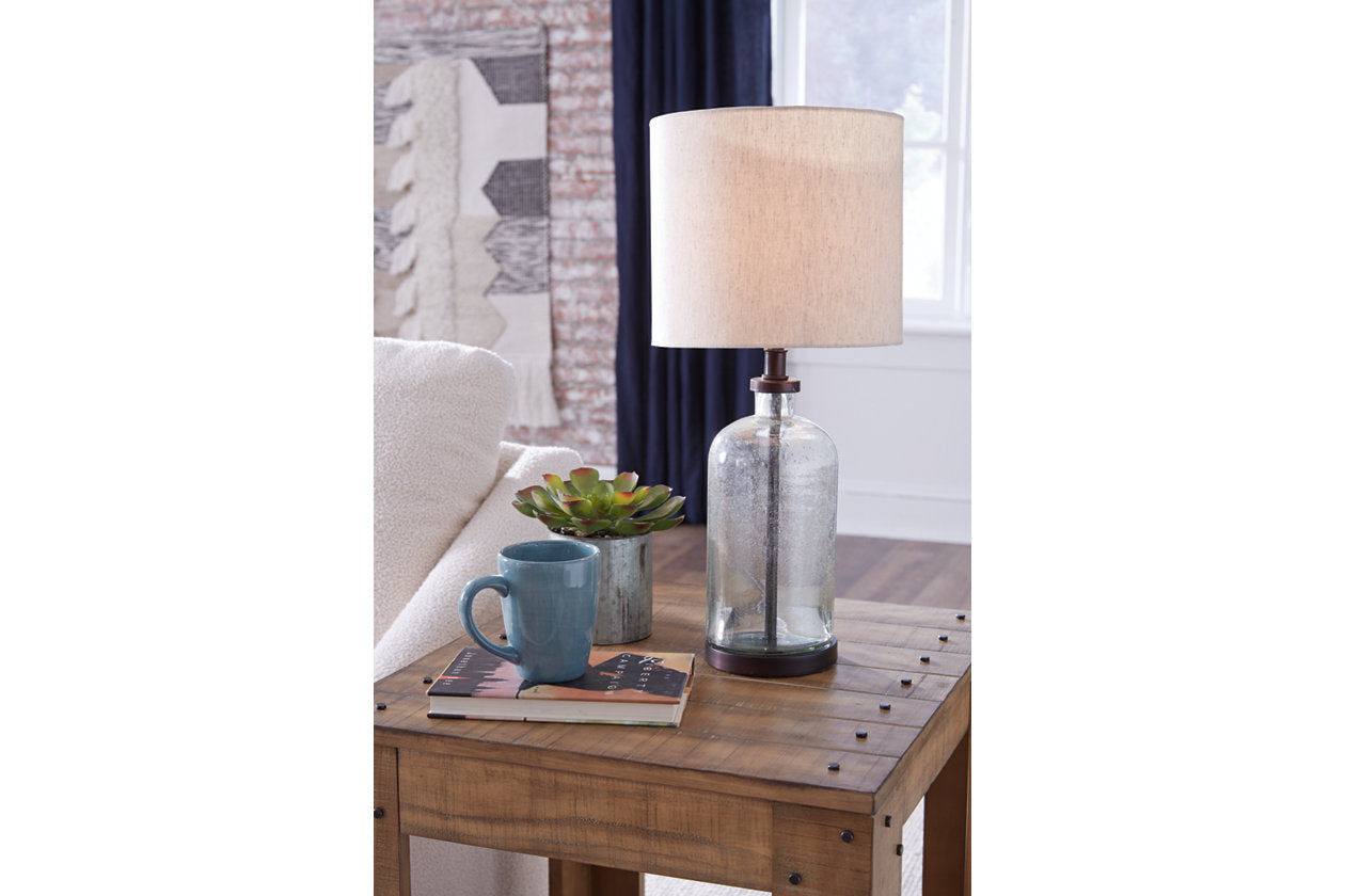 Bandile Clear/Bronze Finish Table Lamp - L430674 - Bien Home Furniture &amp; Electronics