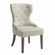 Baney Beige Tufted Upholstered Dining Chair - 104507 - Bien Home Furniture & Electronics
