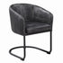 Banner Anthracite/Matte Black Upholstered Dining Chair - 109292 - Bien Home Furniture & Electronics