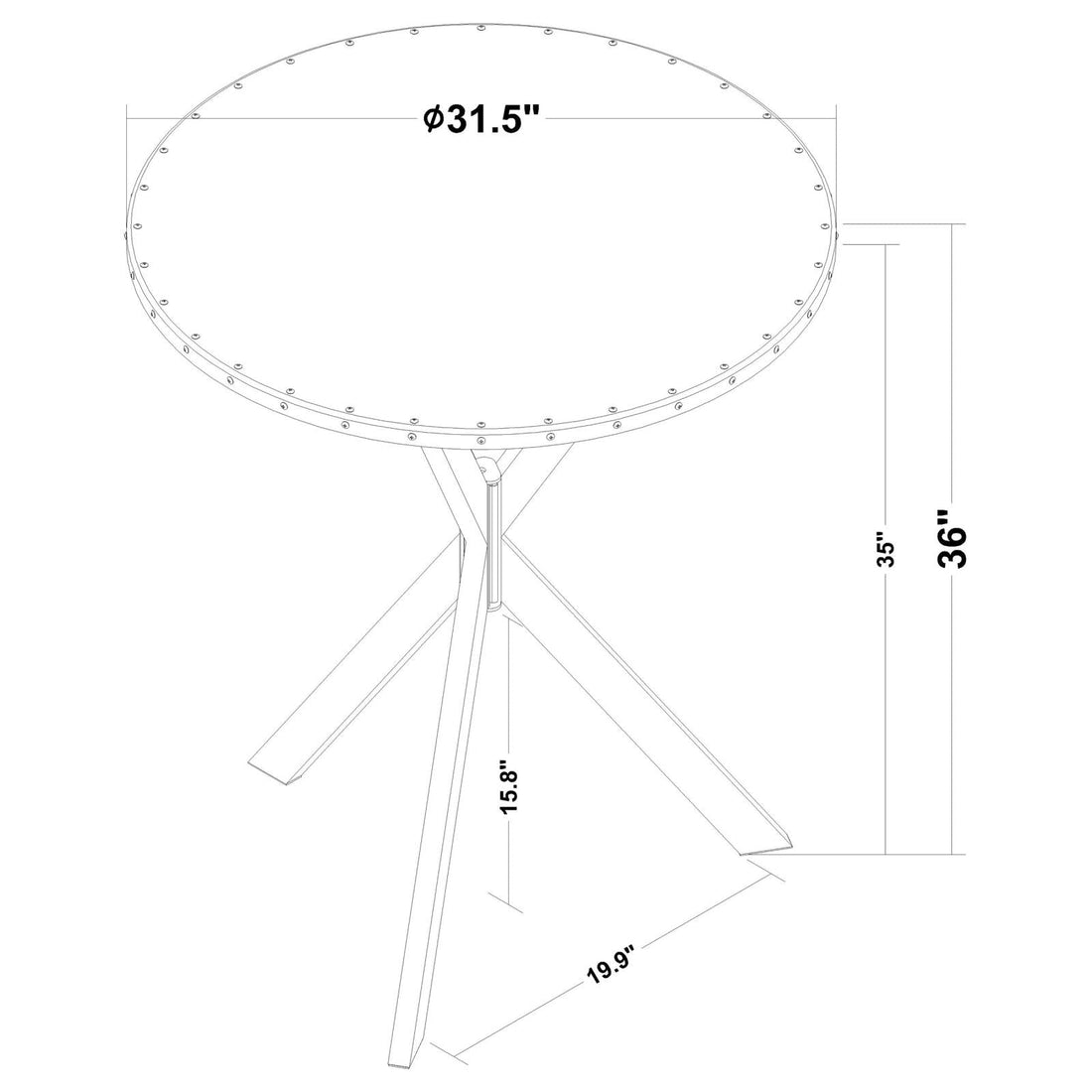 BAR TABLE - 182861 - Bien Home Furniture &amp; Electronics