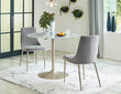 Barchoni Gray 3-Piece Round Dining Set - SET | D262-15 | D262-01 - Bien Home Furniture & Electronics
