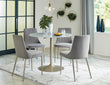 Barchoni Gray 5-Piece Round Dining Set - SET | D262-15 | D262-01(2) - Bien Home Furniture & Electronics