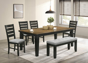 Bardstown Charcoal/Wheat Extendable Dining Set - SET | 2152WC-T-4282 | 2152WC-S(2) - Bien Home Furniture & Electronics
