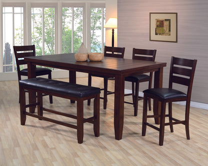 Bardstown Cherry Brown Counter Height Set - SET | 2752T-4278 | 2752S-24(2) | 2752-BENCH - Bien Home Furniture &amp; Electronics
