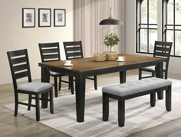 Bardstown Dining Tbl Wt Charcoal - 2152WC-T-4282 - Bien Home Furniture &amp; Electronics