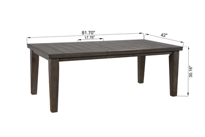 Bardstown Gray Extendable Dining Set - SET | 2152GY-T-4282 | 2152GY-S-N(4) - Bien Home Furniture &amp; Electronics