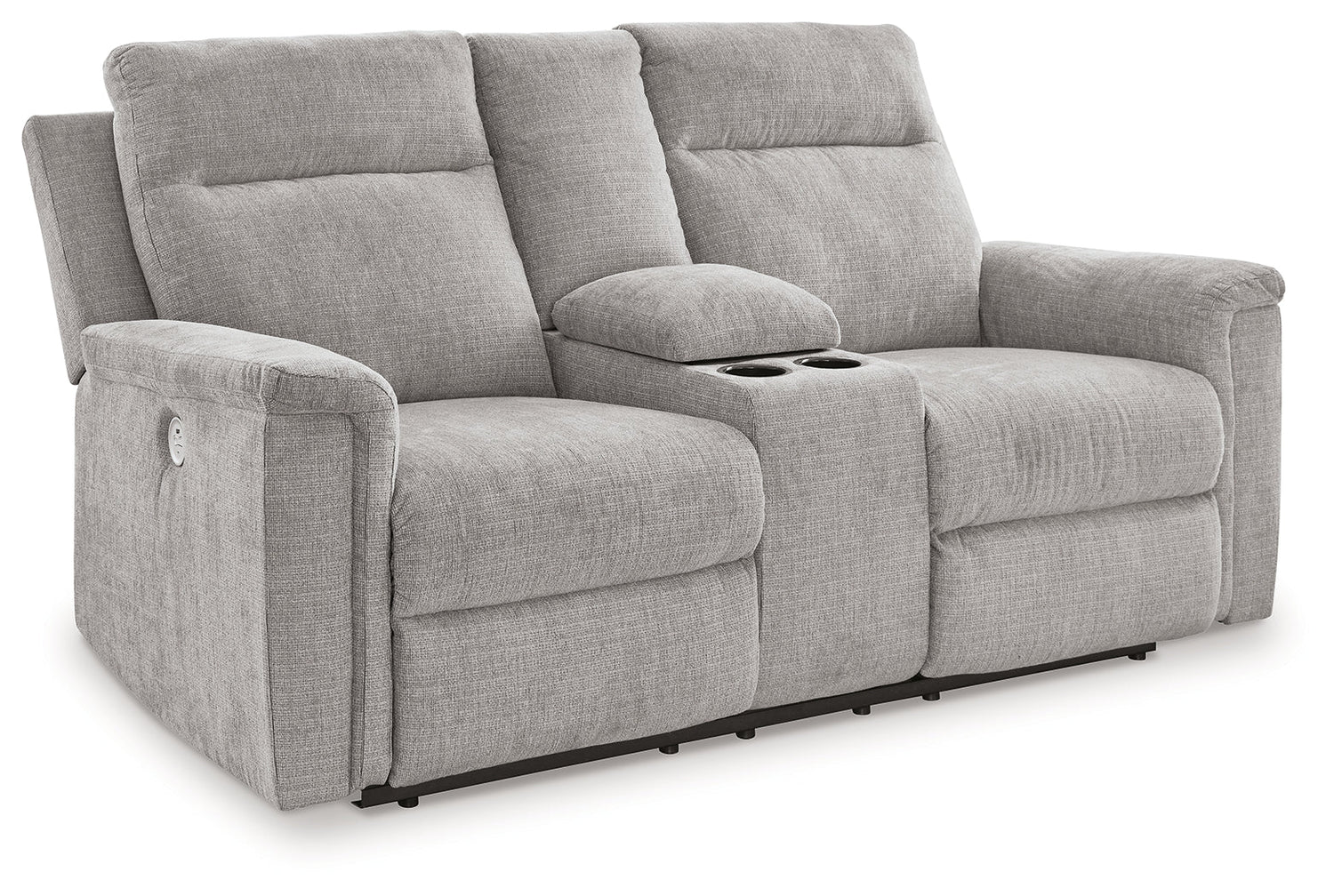 Barnsana Ash Power Reclining Loveseat with Console - 3320196 - Bien Home Furniture &amp; Electronics