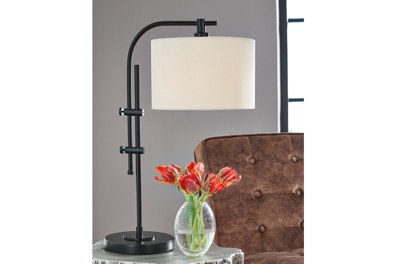 The Baronvale Brass Finish Metal Desk Lamp is available at
