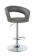 Barraza Gray/Chrome 29" Adjustable Height Bar Stool - 120397 - Bien Home Furniture & Electronics