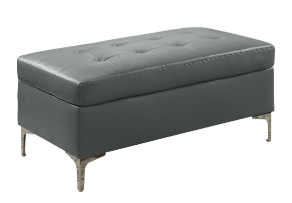 Barrington Gray Ottoman - 8378GRY-4 - Bien Home Furniture &amp; Electronics