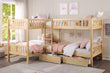 Bartly Pine Corner Bunk Bed with Storage Boxes - SET | B2043CN-1 | B2043CN-2 | B2043CN-SL | B2043-T - Bien Home Furniture & Electronics