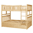 Bartly Pine Full/Full Bunk Bed with Storage Boxes - SET | B2043FF-1 | B2043FF-2 | B2043FF-SL | B2043-T - Bien Home Furniture & Electronics