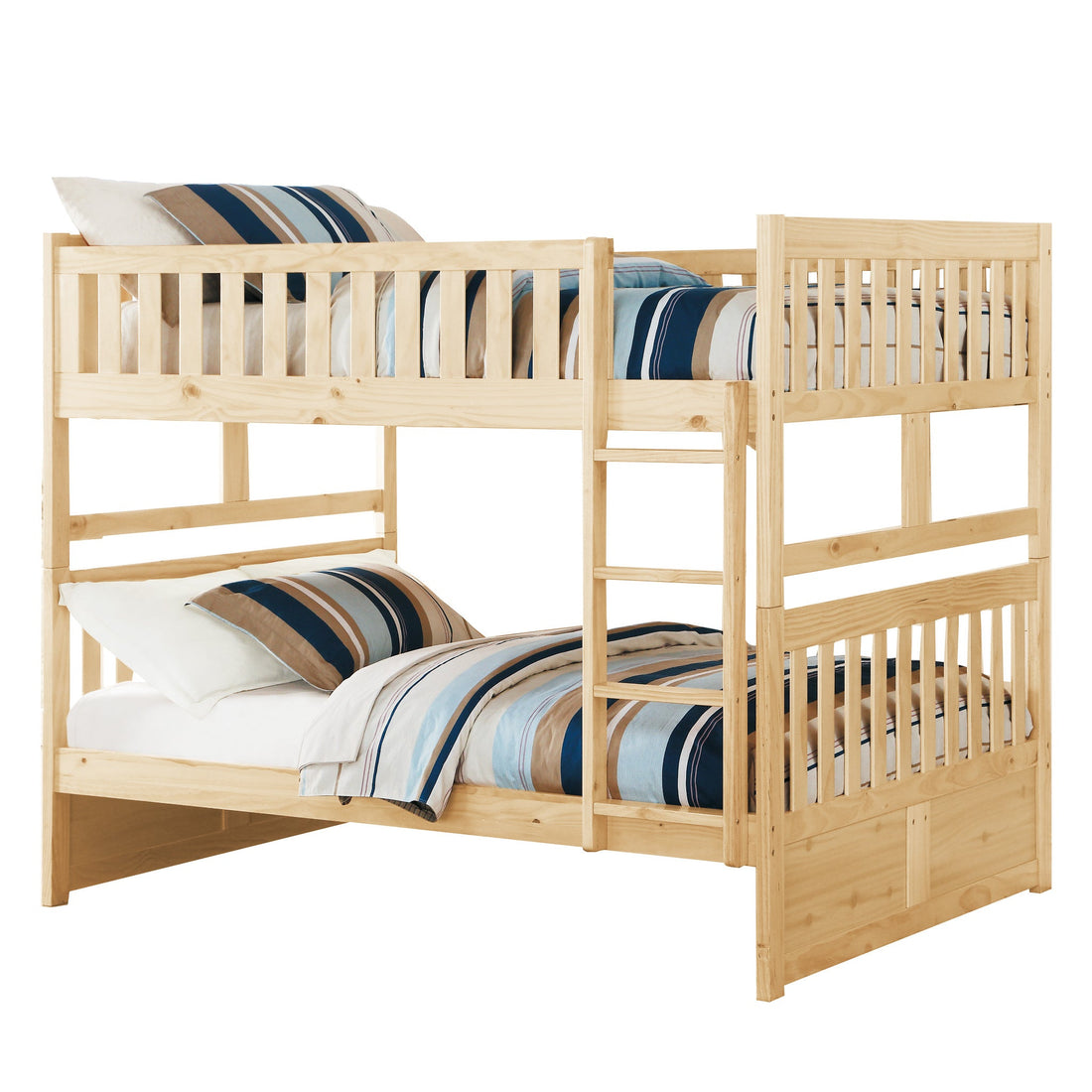 Bartly Pine Twin/Twin Bunk Bed - SET | B2043-1 | B2043-2 | B2043-SL - Bien Home Furniture &amp; Electronics