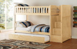 Bartly Pine Twin/Twin Step Bunk Bed with Twin Trundle - SET | B2043SB-1 | B2043SB-2 | B2043SB-3 | B2043SB-SL | B2043-R - Bien Home Furniture & Electronics