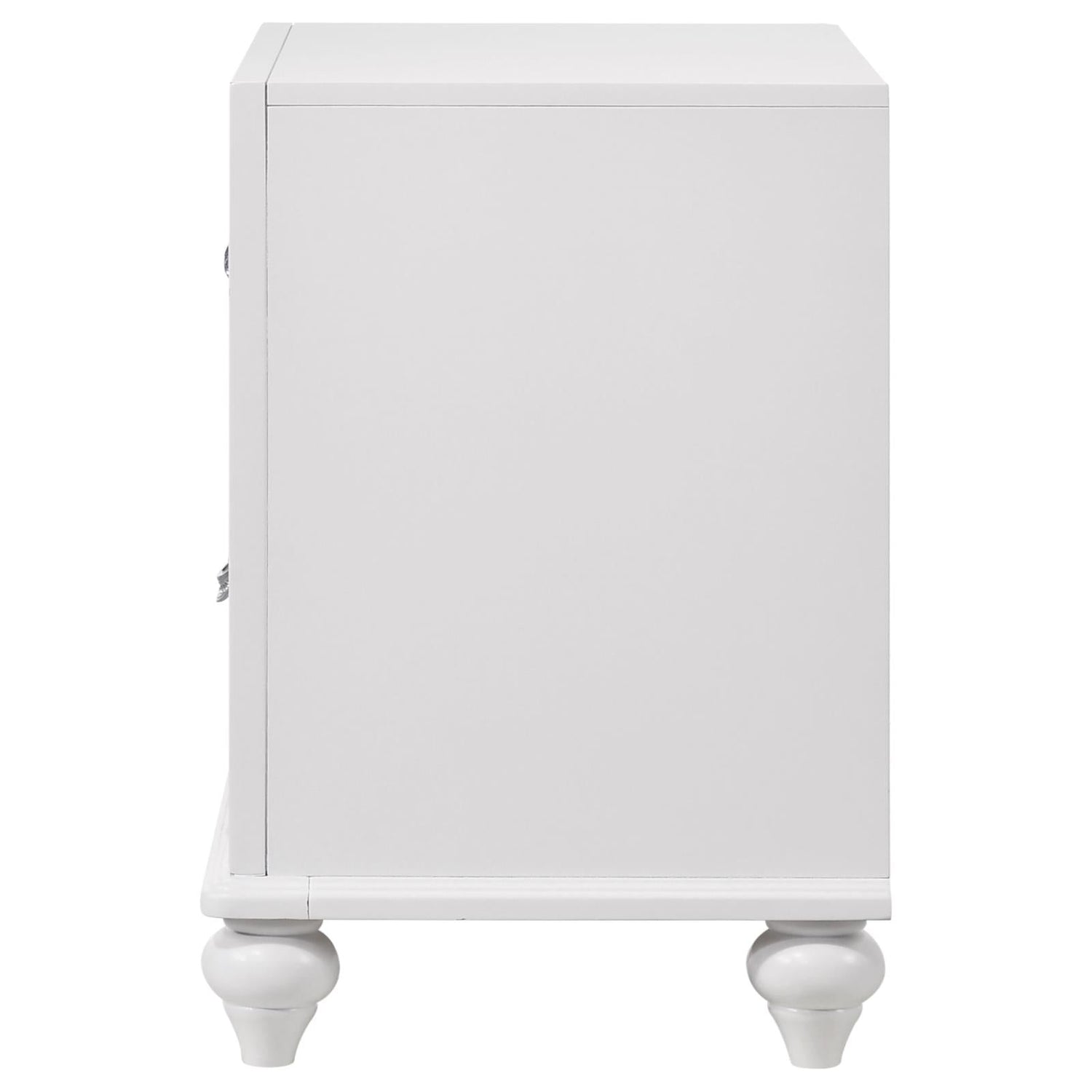 Barzini 2-Drawer Nightstand White - 205892 - Bien Home Furniture &amp; Electronics