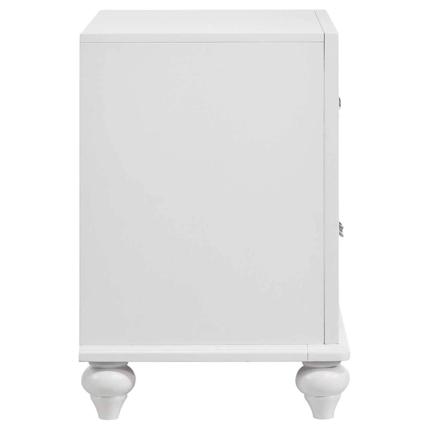 Barzini 2-Drawer Nightstand White - 205892 - Bien Home Furniture &amp; Electronics