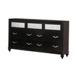 Barzini Black 7-Drawer Rectangular Dresser - 200893 - Bien Home Furniture & Electronics