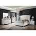 Barzini Upholstered Tufted Bedroom Set White - 300843KE-S5 - Bien Home Furniture & Electronics