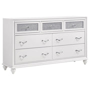 Barzini White 7-Drawer Dresser - 205893 - Bien Home Furniture & Electronics