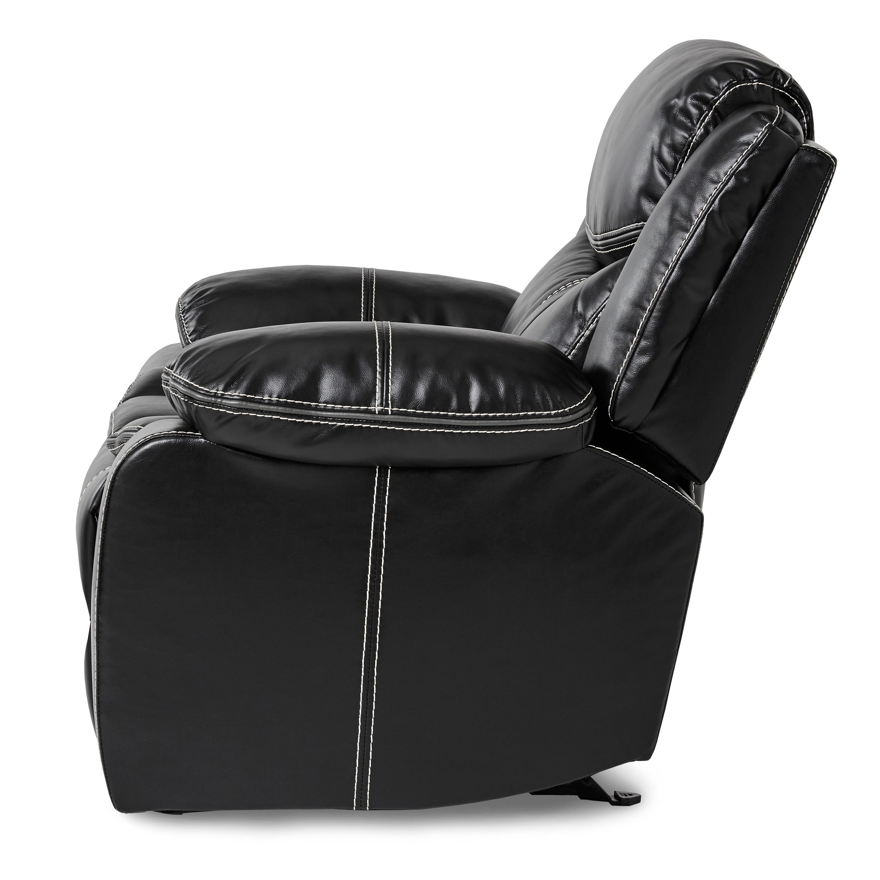 Bastrop Black Glider Reclining Chair - 8230BLK-1 - Bien Home Furniture &amp; Electronics