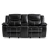 Bastrop Black Reclining Loveseat - 8230BLK-2 - Bien Home Furniture & Electronics