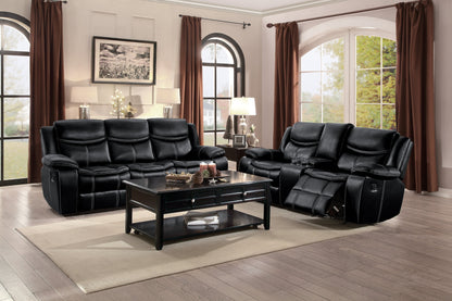 Bastrop Black Reclining Sofa - 8230BLK-3 - Bien Home Furniture &amp; Electronics