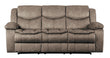 Bastrop Brown Fabric Double Reclining Sofa - 8230FBR-3 - Bien Home Furniture & Electronics