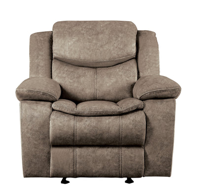 Bastrop Brown Fabric Glider Reclining Chair - 8230FBR-1 - Bien Home Furniture &amp; Electronics