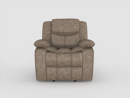 Bastrop Brown Fabric Glider Reclining Chair - 8230FBR-1 - Bien Home Furniture &amp; Electronics