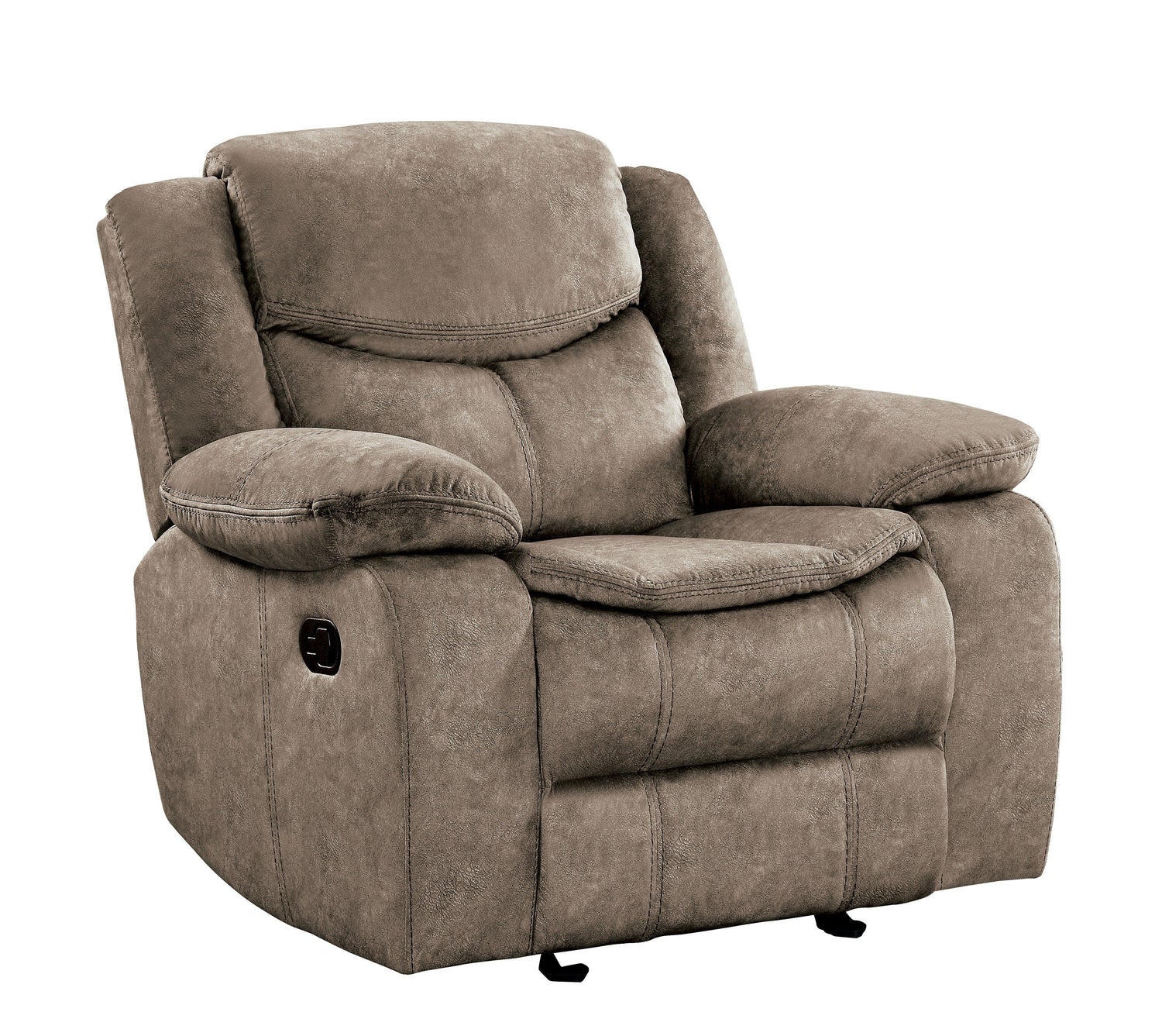 Bastrop Brown Fabric Glider Reclining Chair - 8230FBR-1 - Bien Home Furniture &amp; Electronics