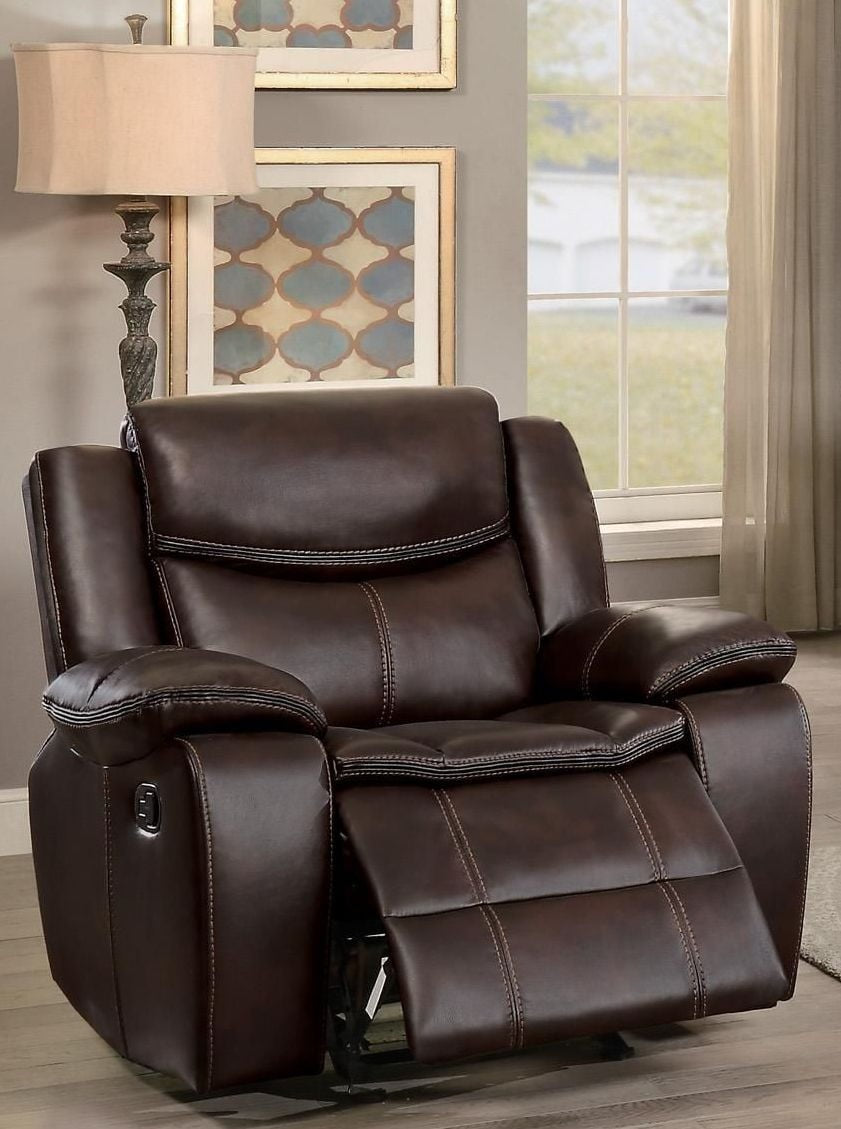 Bastrop Brown Reclining Chair - 8230BRW-1 - Bien Home Furniture &amp; Electronics