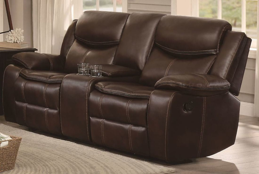 Bastrop Brown Reclining Living Room Set - SET | 8230BRW-2 | 8230BRW-3 - Bien Home Furniture &amp; Electronics