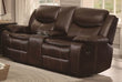 Bastrop Brown Reclining Loveseat - 8230BRW-2 - Bien Home Furniture & Electronics