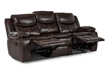 Bastrop Brown Reclining Sofa - 8230BRW-3 - Bien Home Furniture &amp; Electronics