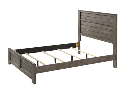 Bateson Brown Queen Panel Bed - SET | B6960-Q-HBFB | B6960-KQ-RAIL - Bien Home Furniture &amp; Electronics