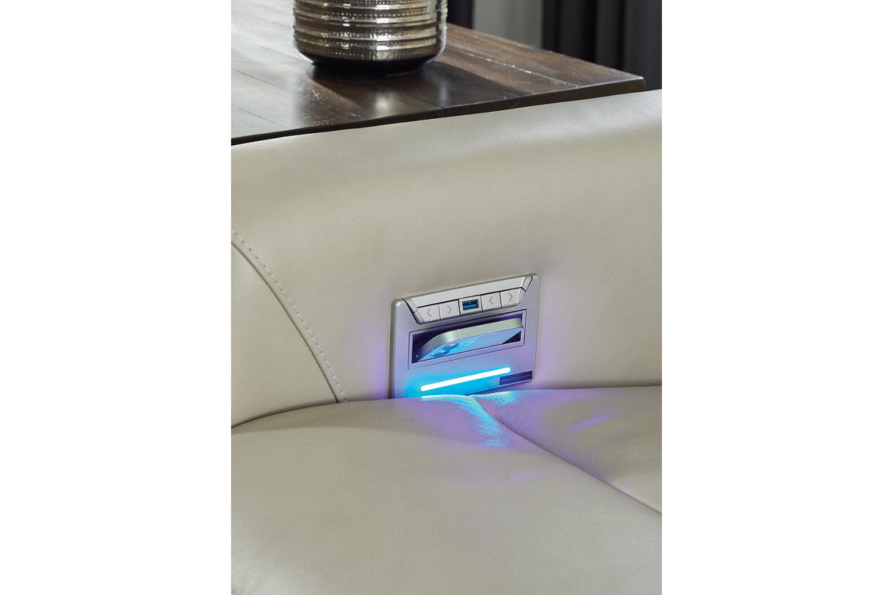 Battleville Almond Power Reclining Sofa - U3070547 - Bien Home Furniture &amp; Electronics