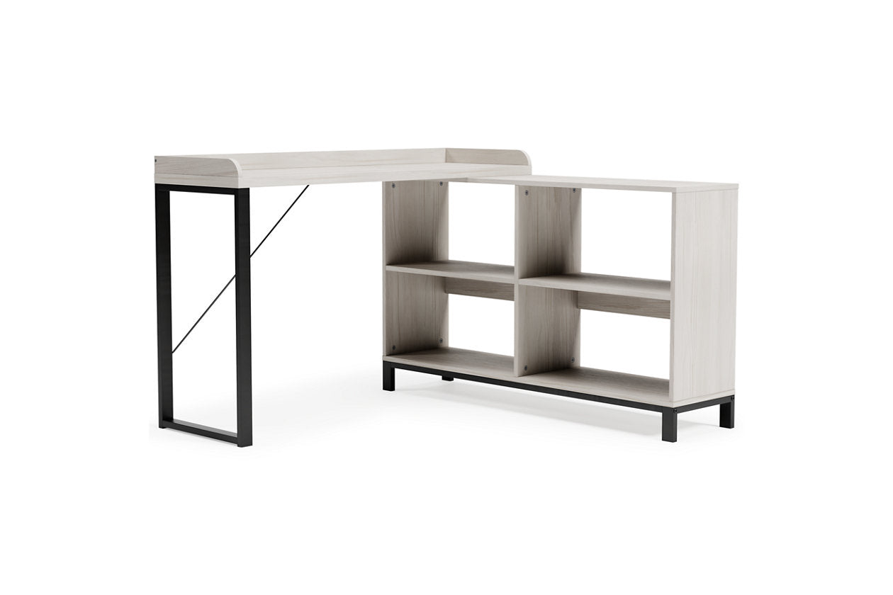 Bayflynn White/Black L-Desk - H288-24 - Bien Home Furniture &amp; Electronics