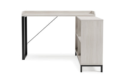 Bayflynn White/Black L-Desk - H288-24 - Bien Home Furniture &amp; Electronics