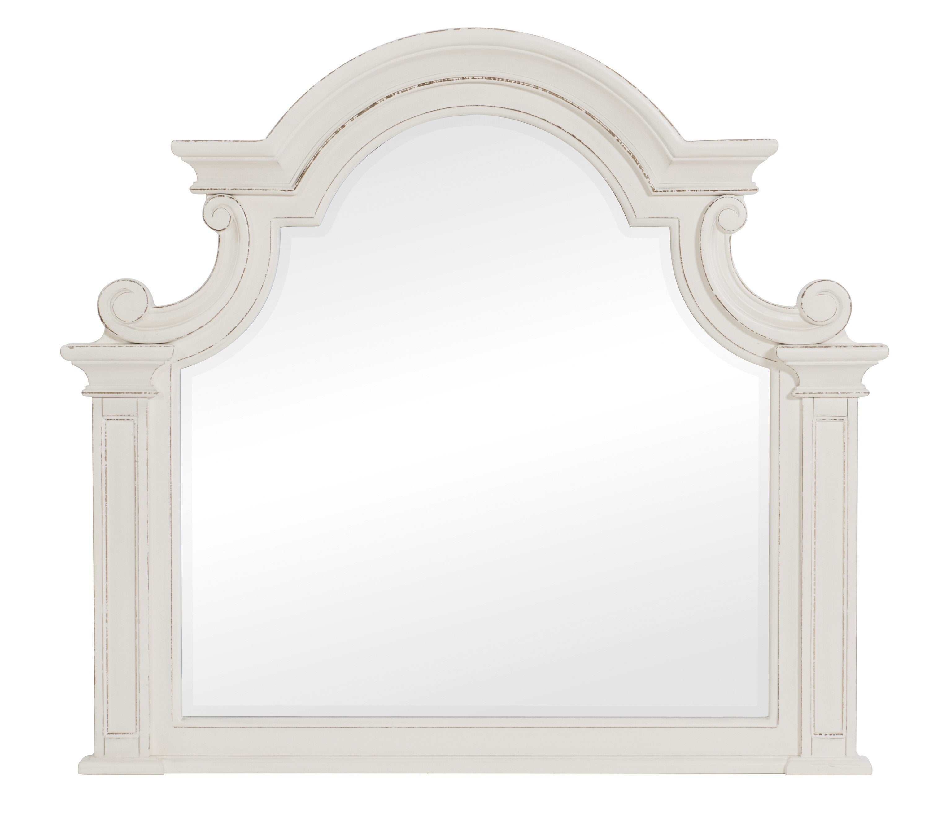 Baylesford Antique White Mirror (Mirror Only) - 1624W-6 - Bien Home Furniture &amp; Electronics