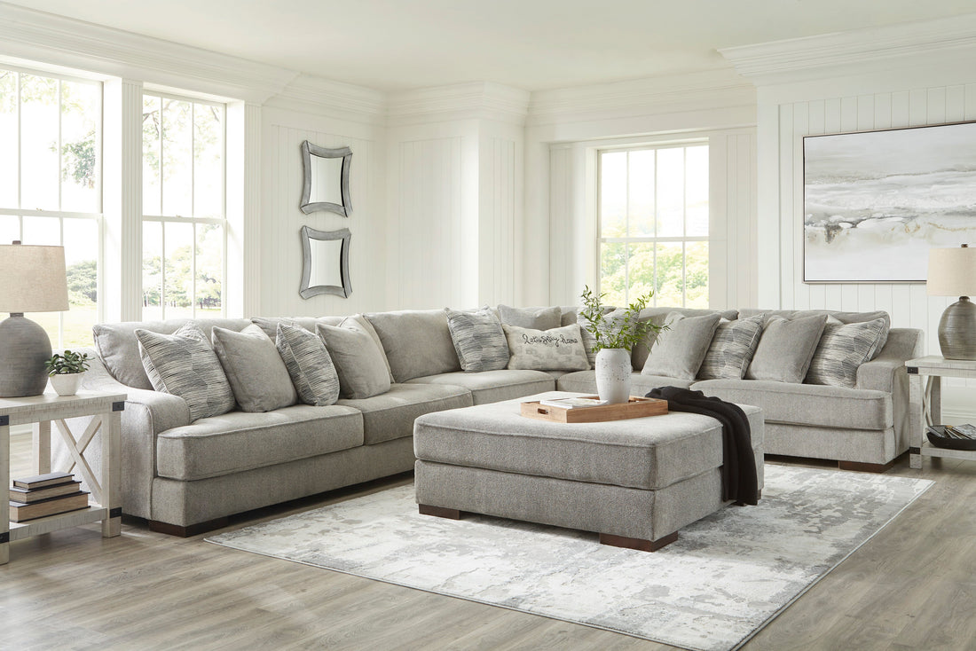 Bayless Smoke 4-Piece Sectional - SET | 5230466 | 5230467 | 5230477 | 5230446 | 5230408 - Bien Home Furniture & Electronics