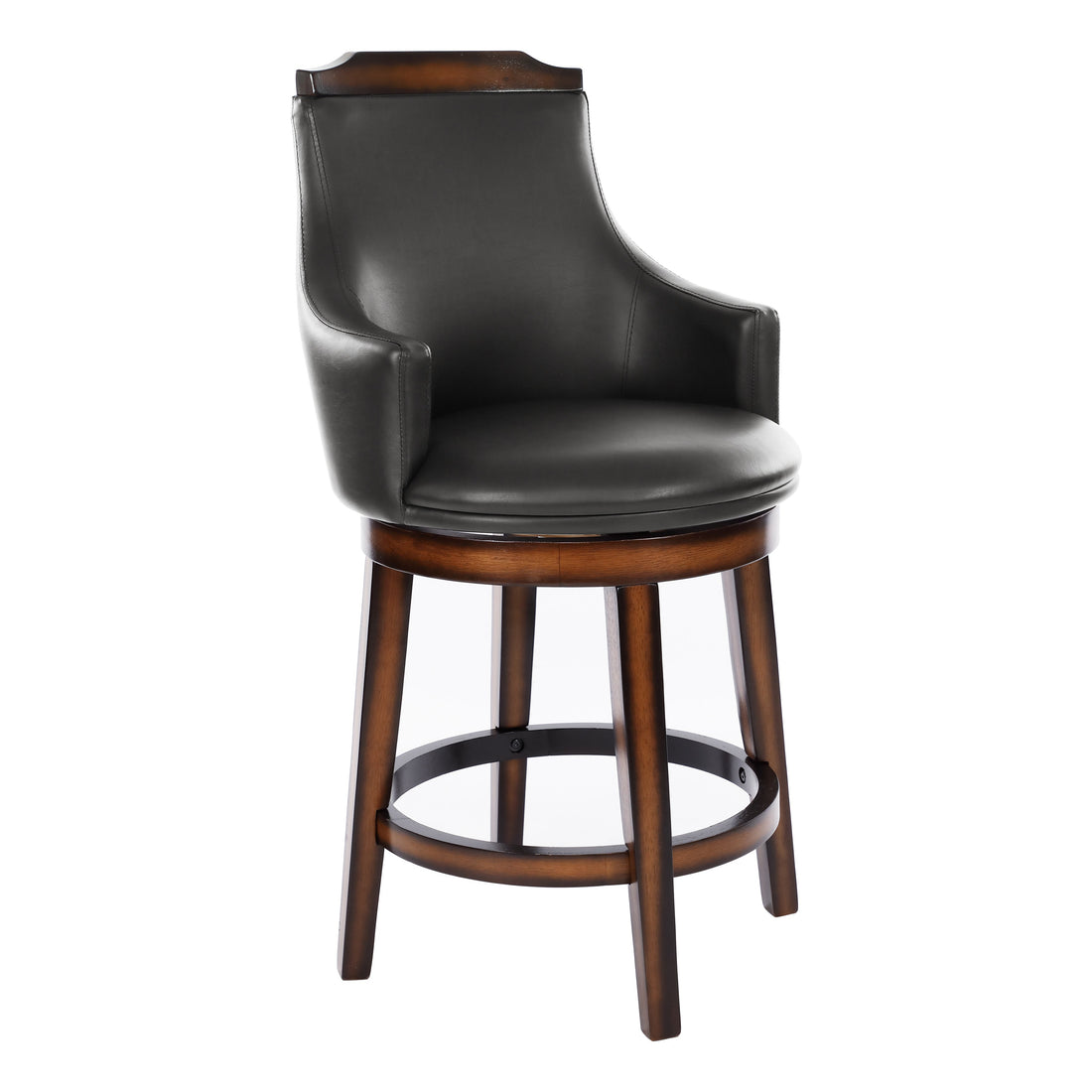 Bayshore Brown Swivel Counter Height Chair, Set of 2 - 5447-24S - Bien Home Furniture &amp; Electronics