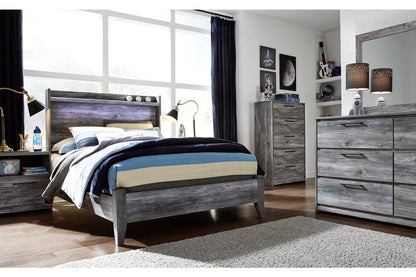 Baystorm Gray Full Panel Bed - SET | B221-84 | B221-87 - Bien Home Furniture &amp; Electronics
