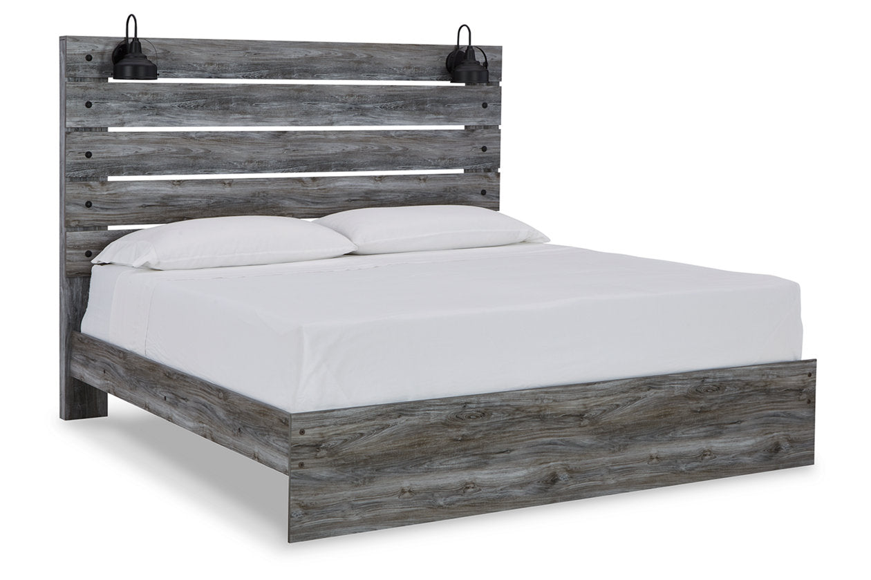 Baystorm Gray King Panel Bed - SET | B221-156 | B221-158 | B221-97 - Bien Home Furniture &amp; Electronics