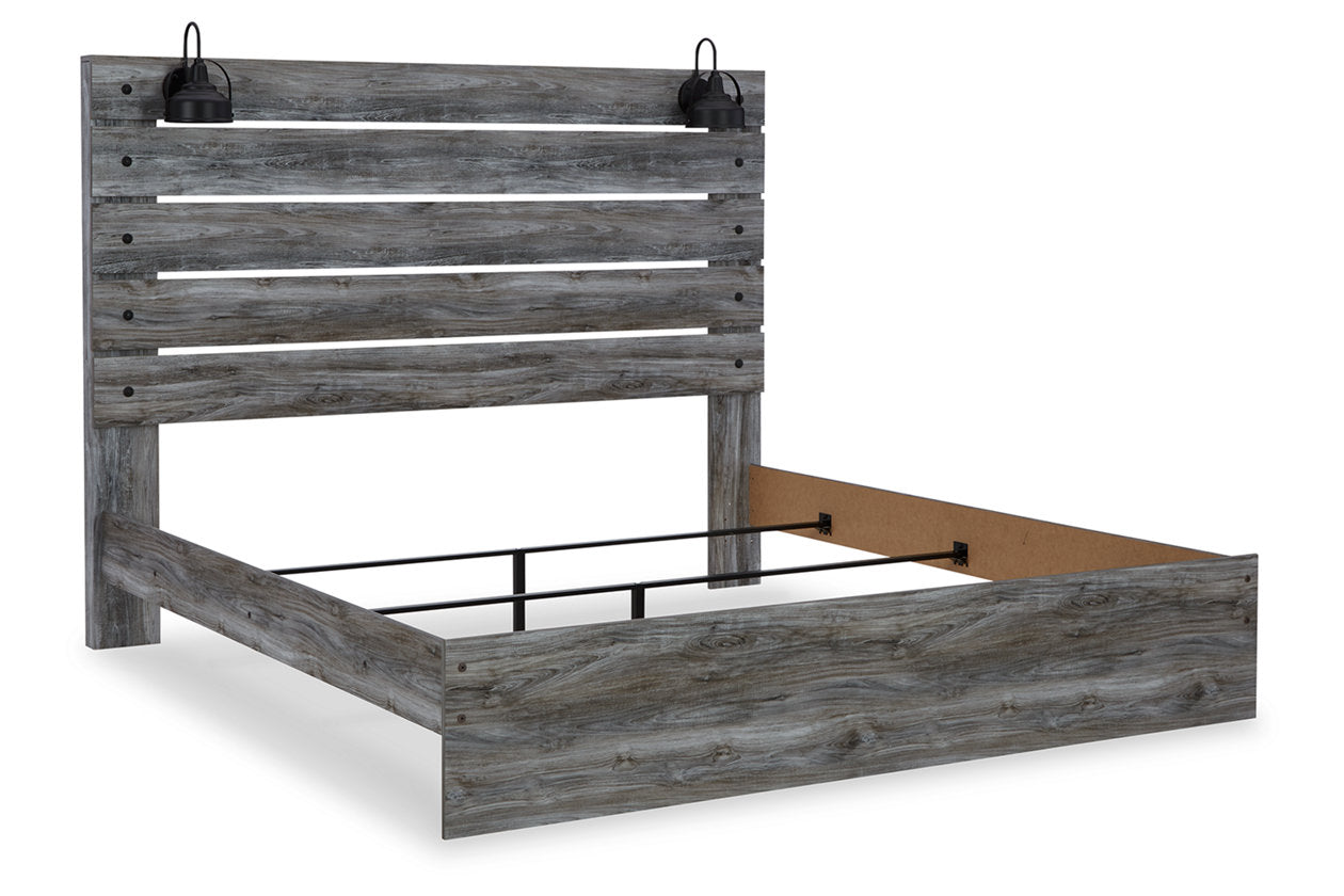 Baystorm Gray King Panel Bed - SET | B221-156 | B221-158 | B221-97 - Bien Home Furniture &amp; Electronics