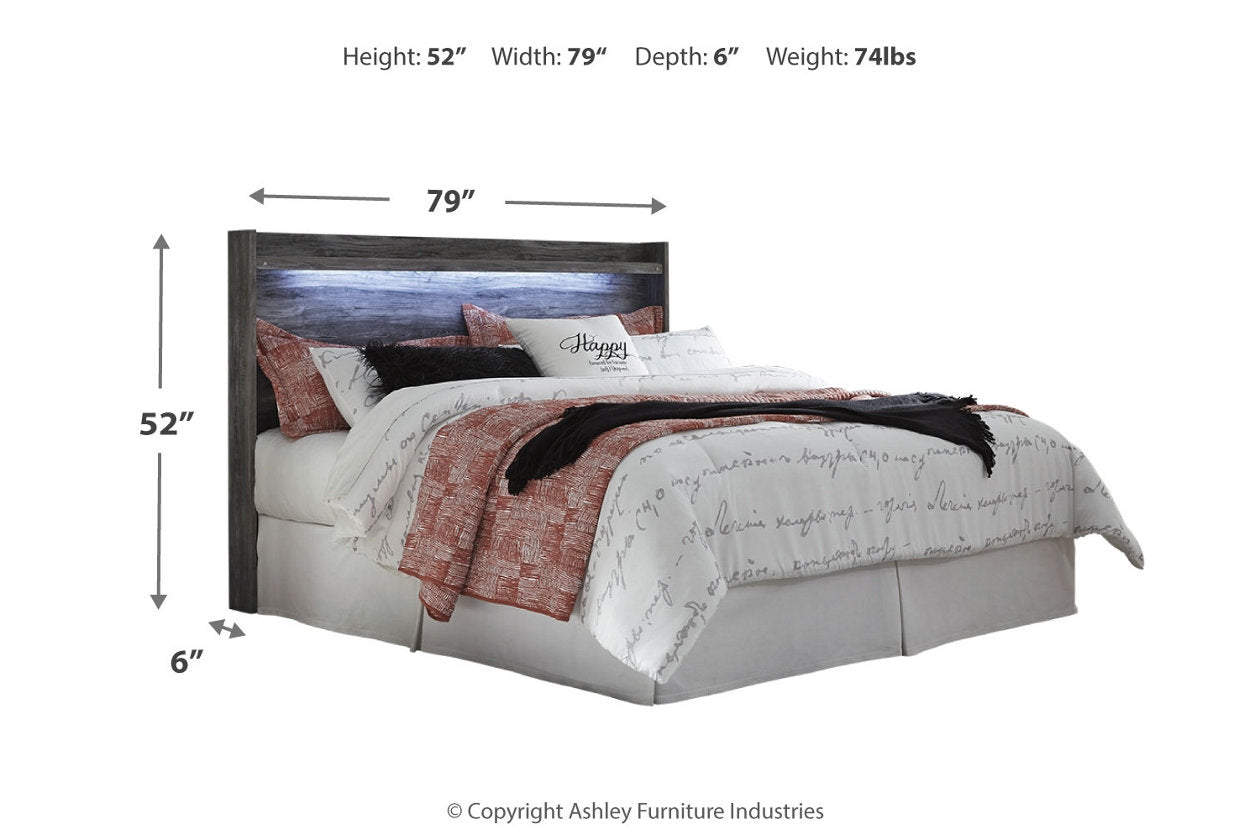 Baystorm Gray King Panel Headboard - B221-58 - Bien Home Furniture &amp; Electronics