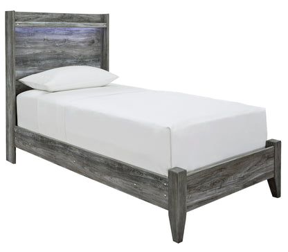 Baystorm Gray LED Panel Youth Bedroom Set - SET | B221-52 | B221-53 | B221-91 | B221-46 - Bien Home Furniture &amp; Electronics